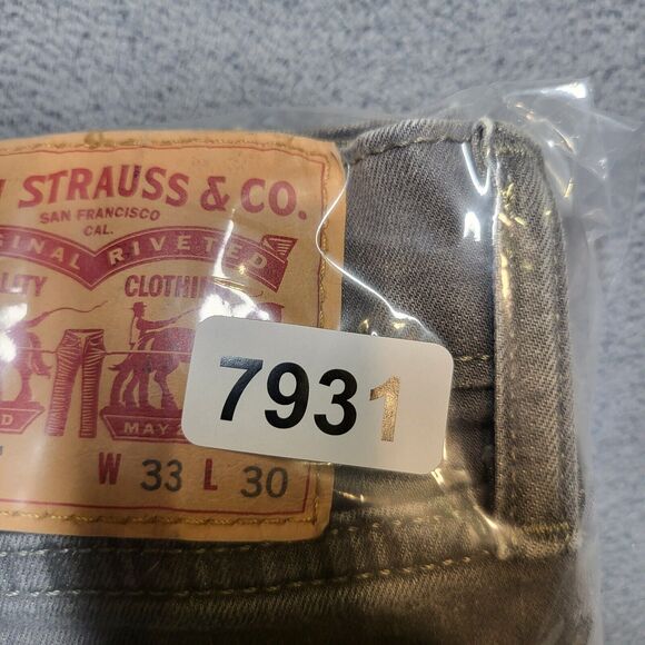 Levi's 511 Jeans Mens 31x28 Gray Slim Straight Distressed Denim Stretch - Picture 10 of 10